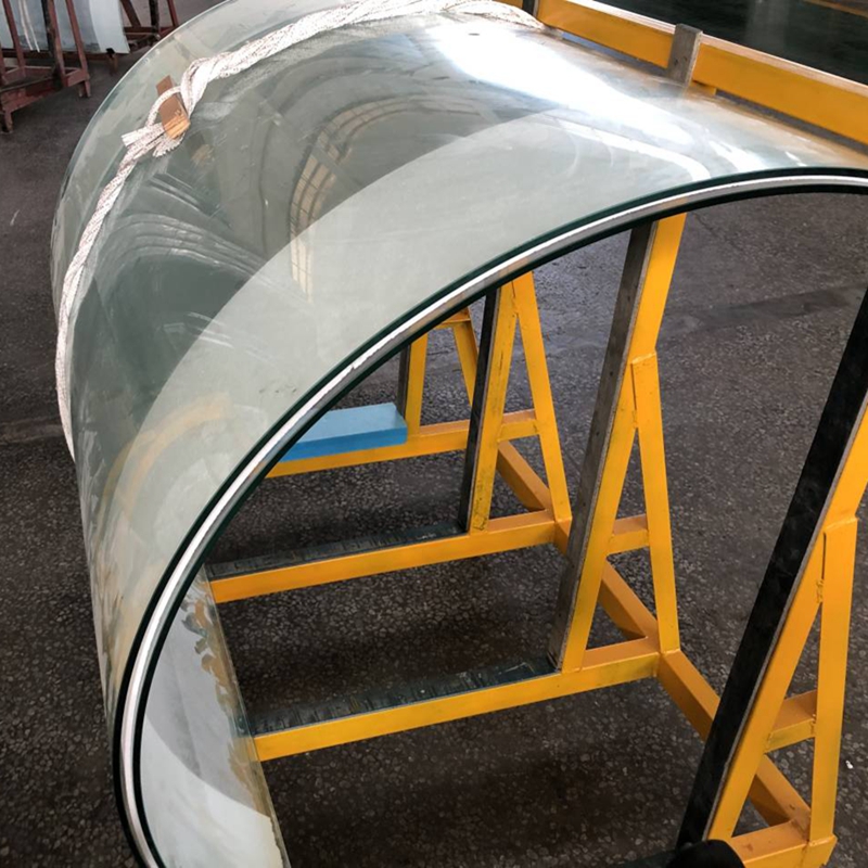 Curved Tempered Bent Glass Toughened Glass For Curtain Wall