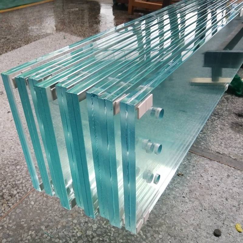 10+10mm Ultra Clear SGP Film Laminated Glass Column Facade