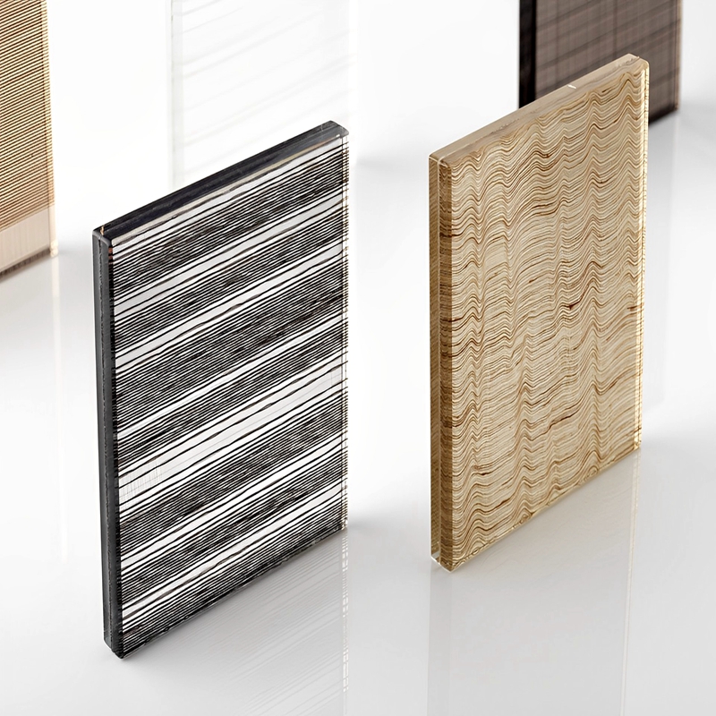Fabric EVA Laminated Custom Decor Glass Partition Supplier