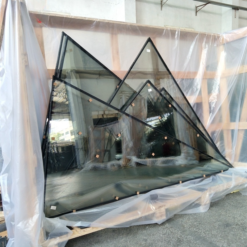 Safety Building China Glass Factory, Laminated Insulated Triangle Glass Doom Wholesale