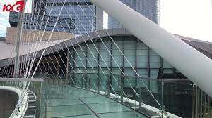 Kunxing Glass ---- tempered laminated PVB guardrail glass SGP glass bridge
