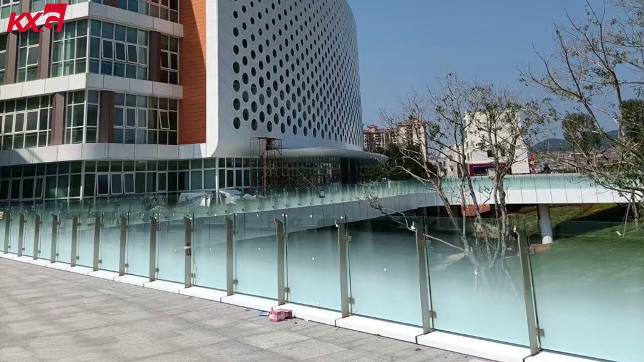 Kunxing Glass ---- tempered gradient printing balustrade glass project