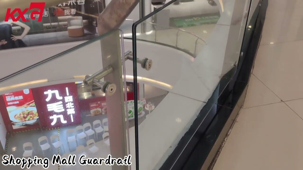 Kunxing Glass ---- Popular guardrail glass in shopping mall