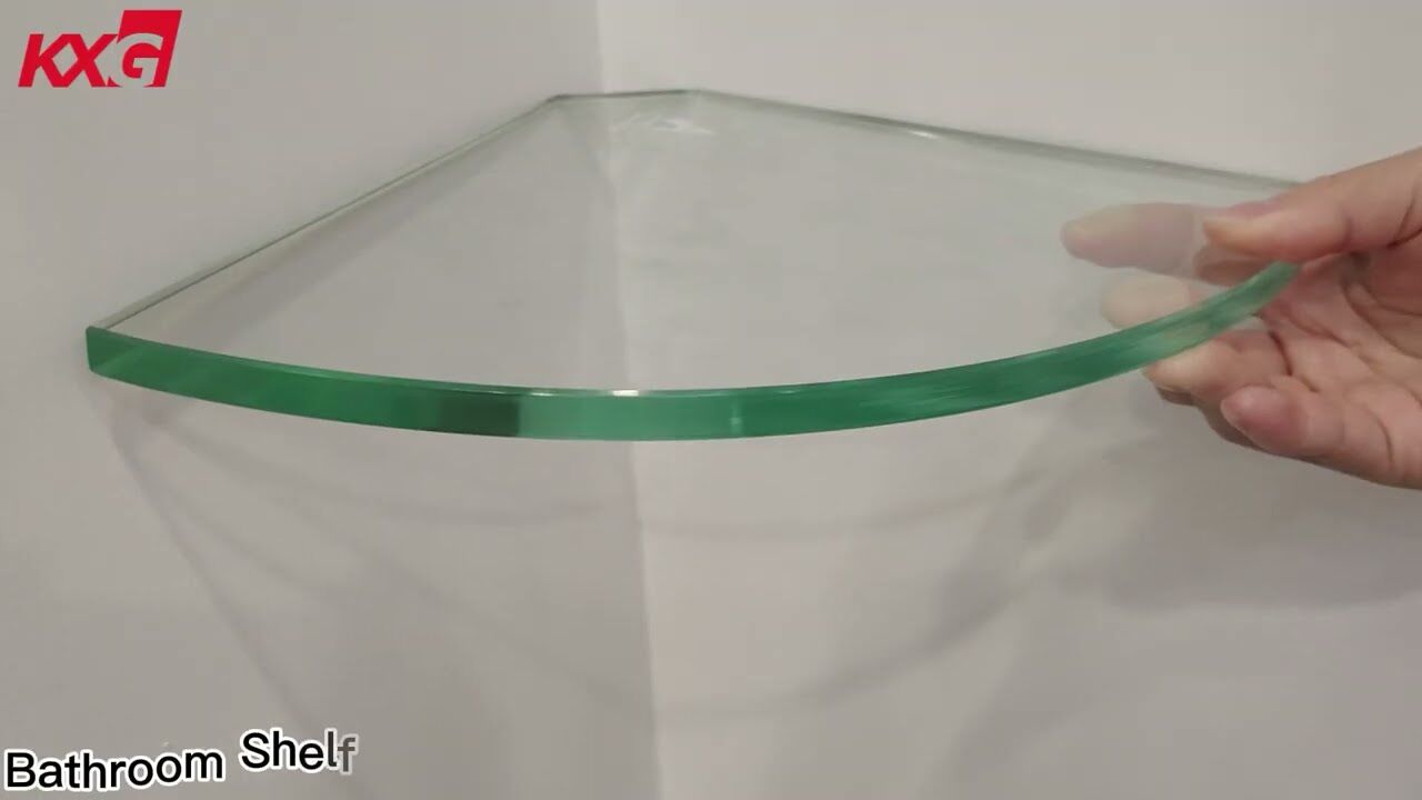 Kunxing Glass ---- tempered glass bathroom shelf