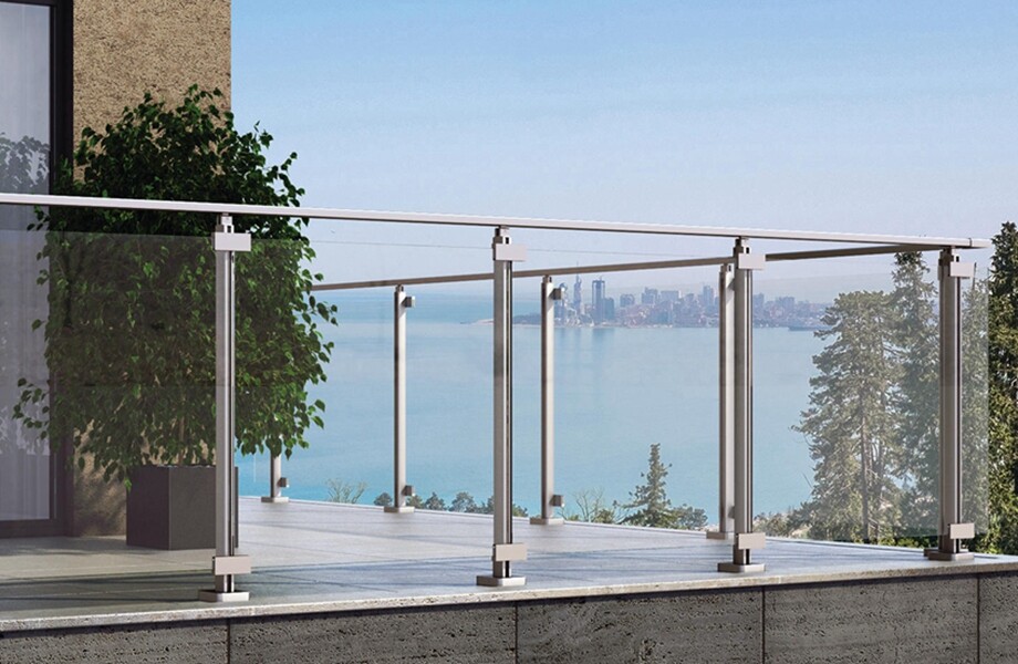 balcony glass railing balustrade