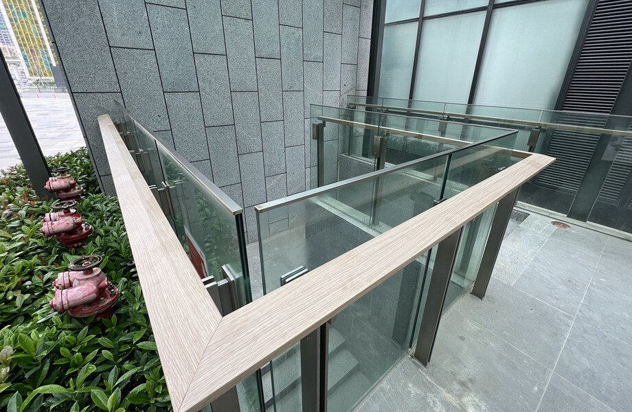 balcony safety glass railing
