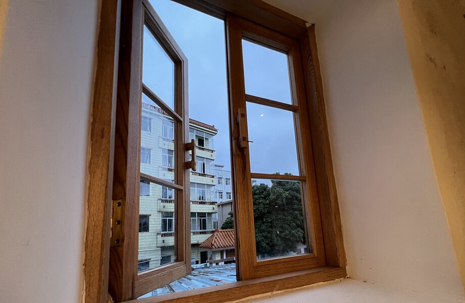 building glass window door