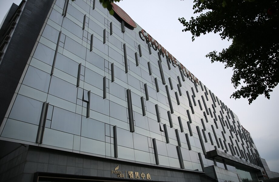 coated glass building curtain wall