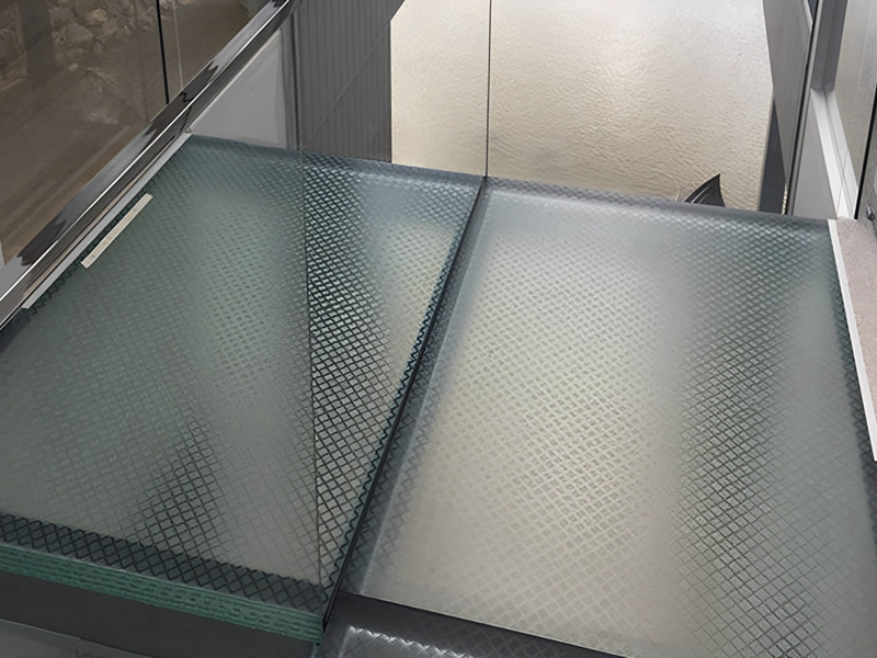 anti-slip glass stair treads