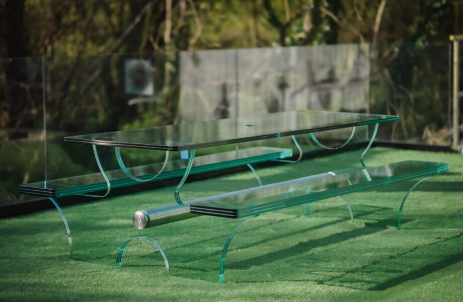 laminated glass table top furniture custom factory