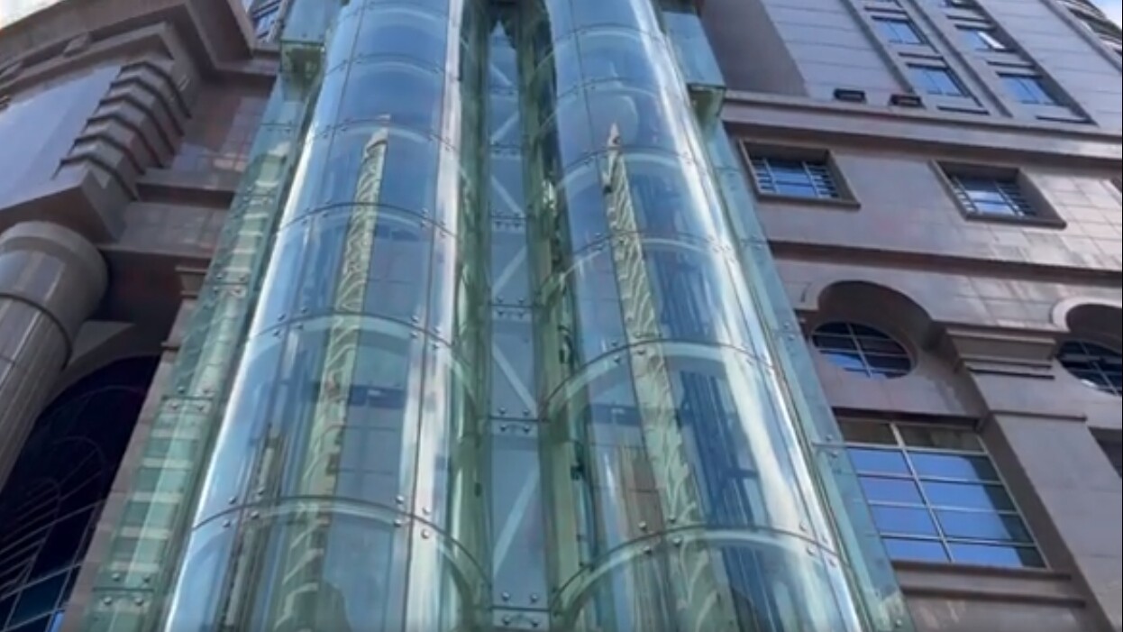 Kunxing Glass ---- Sightseeing Elevator Curtain Wall Safety Curved Glass