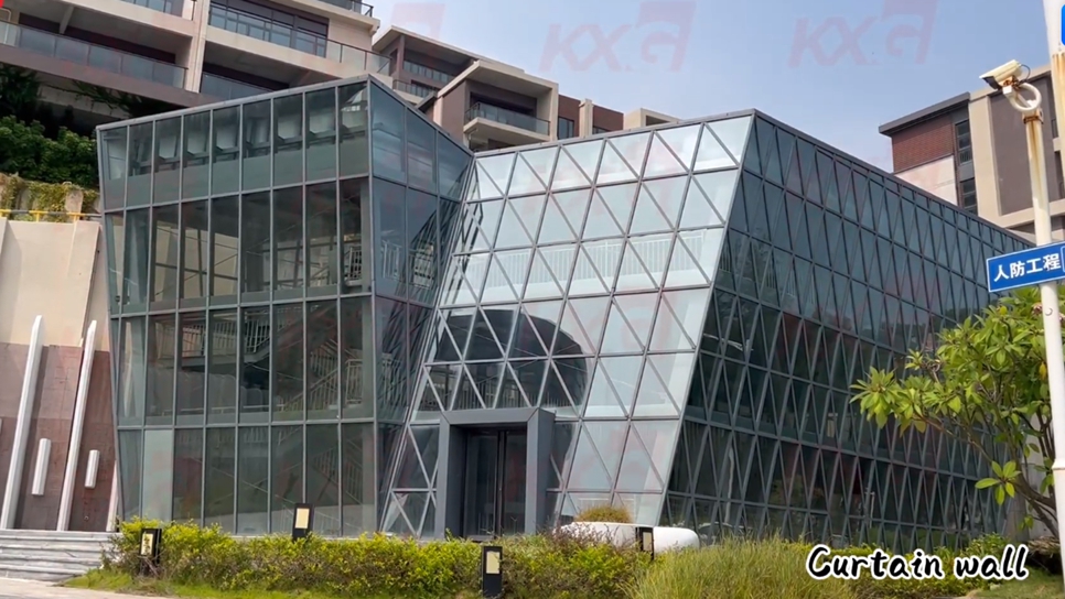 Kunxing Glass ---- Shaped Insulated Curtain Wall Glass